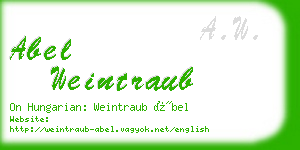 abel weintraub business card